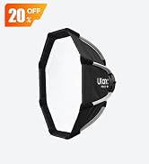 ULANZI FOLD QS30 Octagonal Softbox, 11.81 inch/30cm Mini Bowens Mount Quick Release Octagonal Sof...
