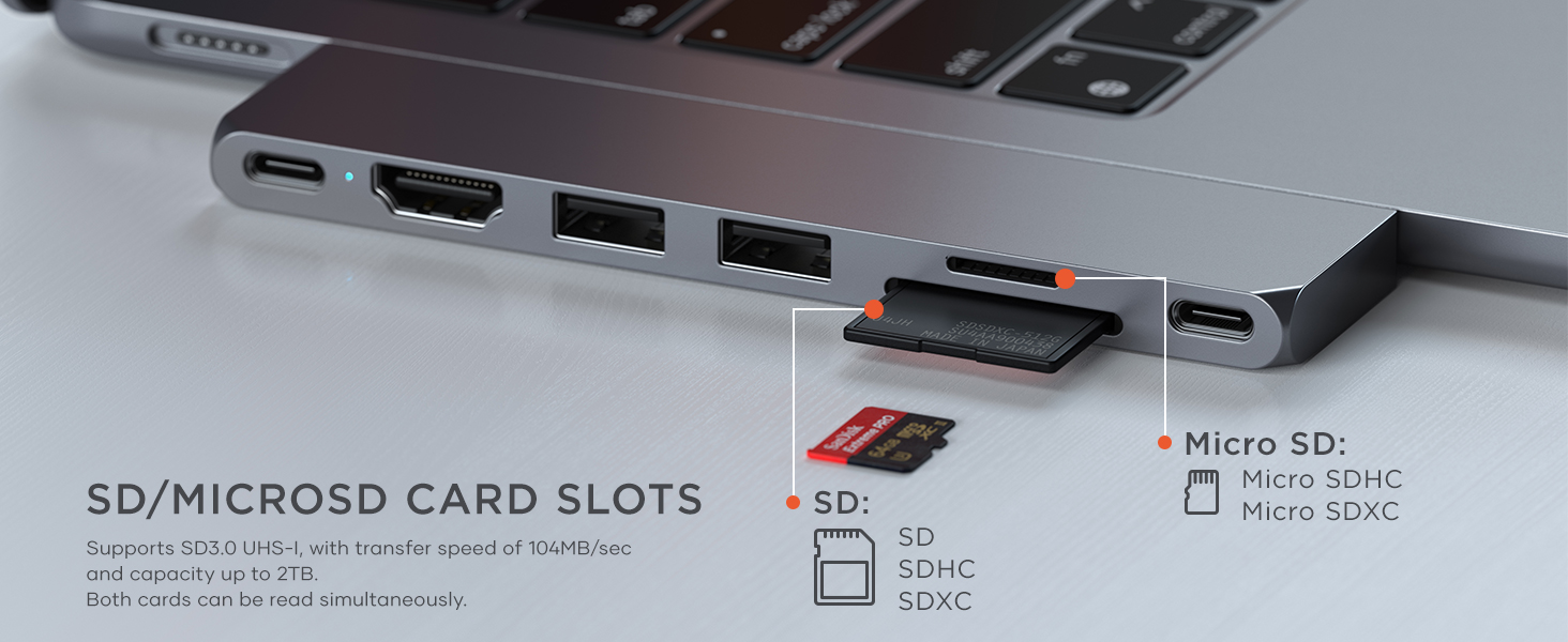 SATECHI SLIM PRO HUB 7 IN 1