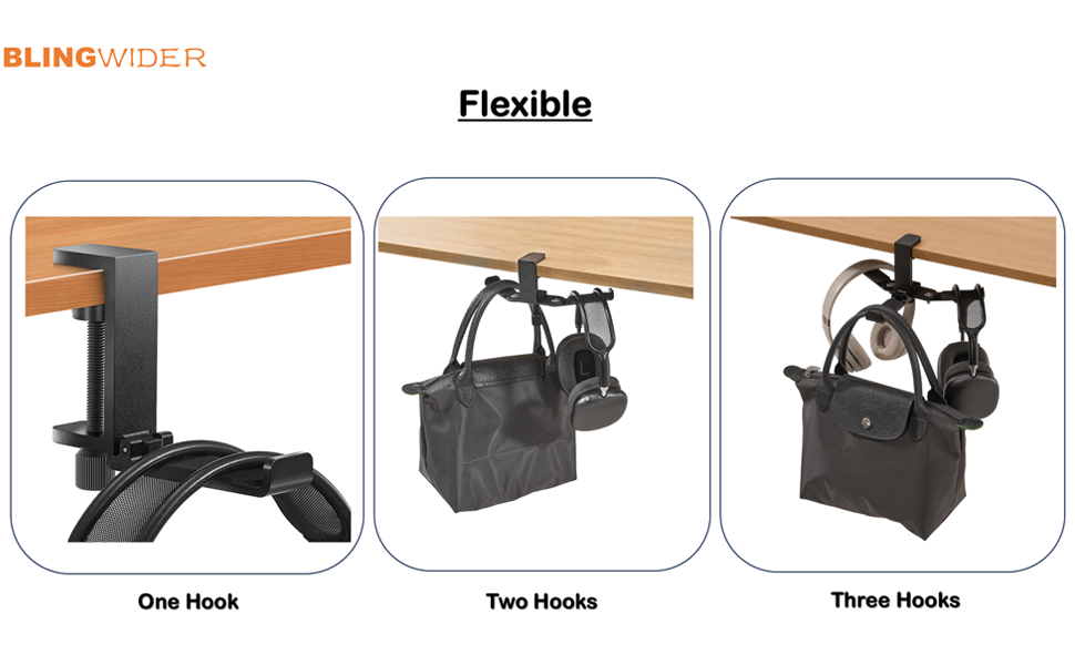 headphone holder under desk