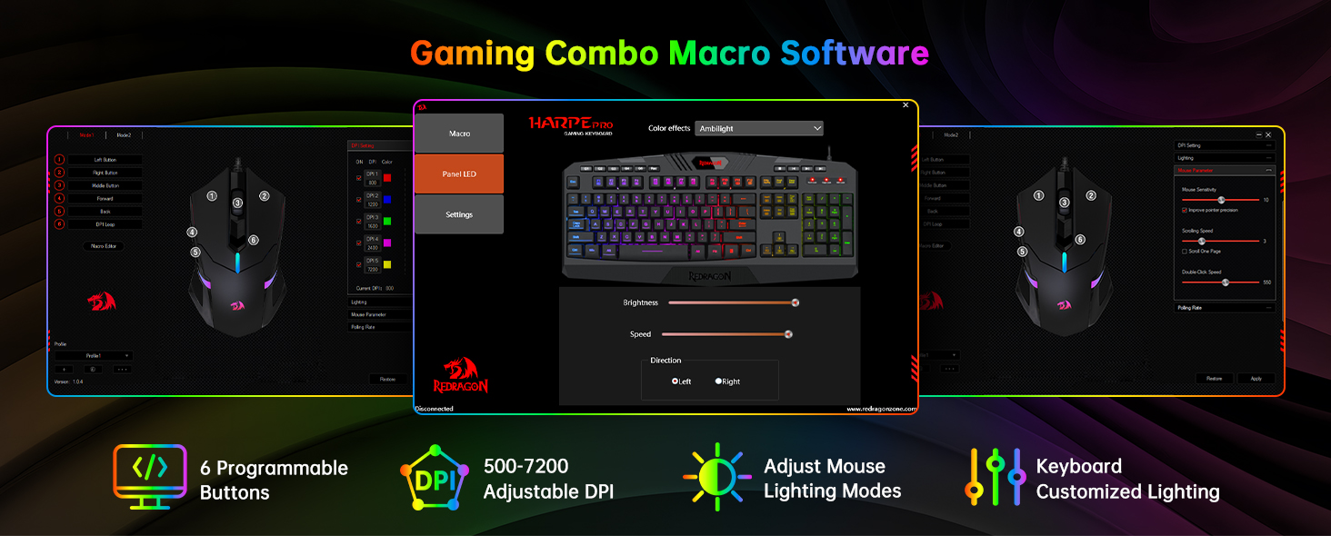 gaming keyboard and mouse