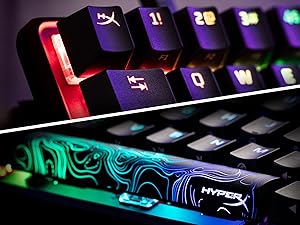 Included keycap puller and additional keycaps