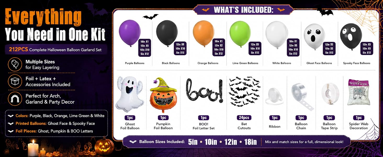 Halloween Balloon Arch