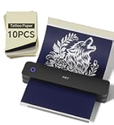 MT660 Tattoo Stencil Printer with 10pcs Transfer Paper, Wireless Thermal Tattoo Transfer Printer,...