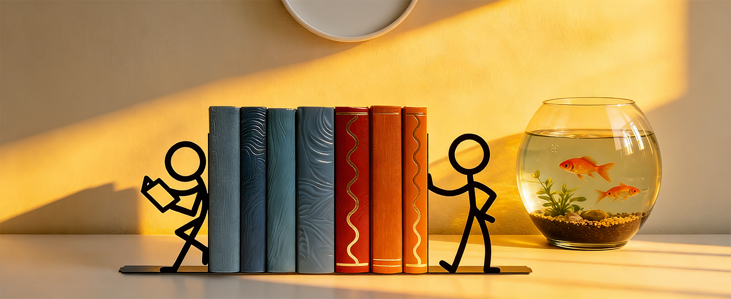 Metal Bookends People Bookends