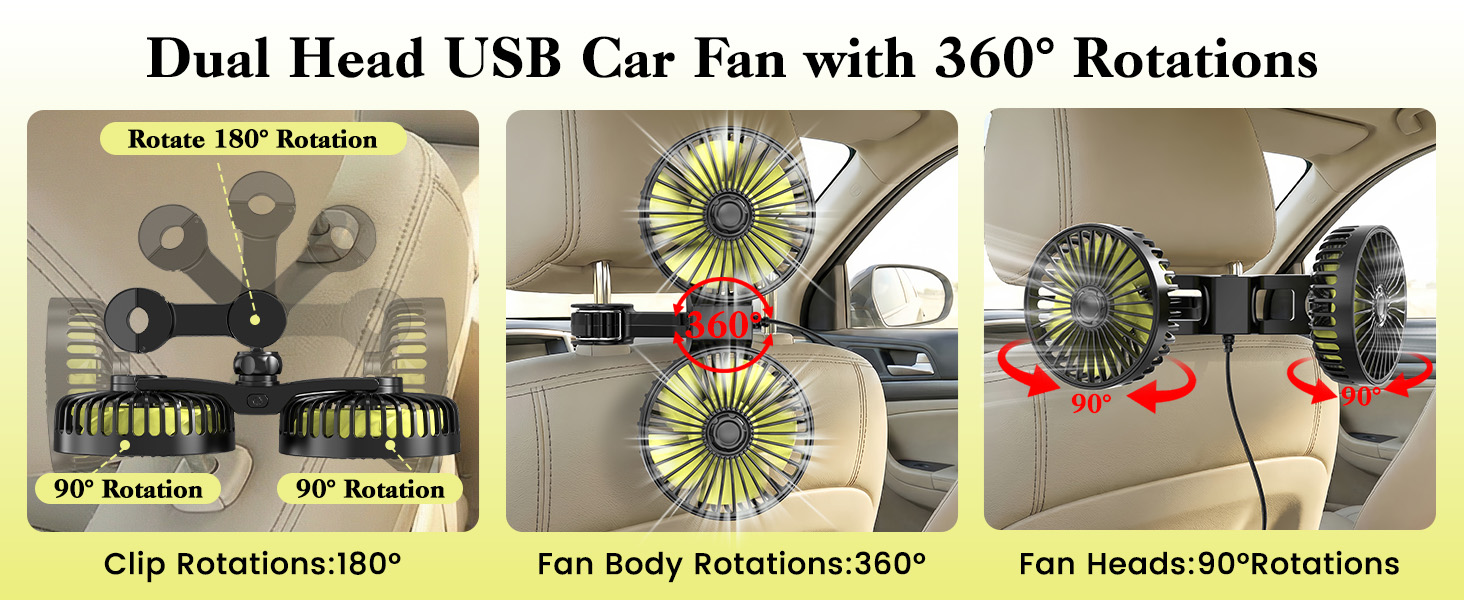 backseat fans for car for kids