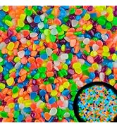 3000pc Glow Pebbles for Outdoor Garden Glow in The Dark Rocks Outdoor Glowing Rocks Glow in The D...