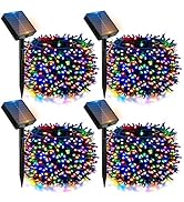 btfarm 4 Pack Solar Christmas Lights Outdoor, Total 157Ft 480LED Solar String Lights Outside Wate...