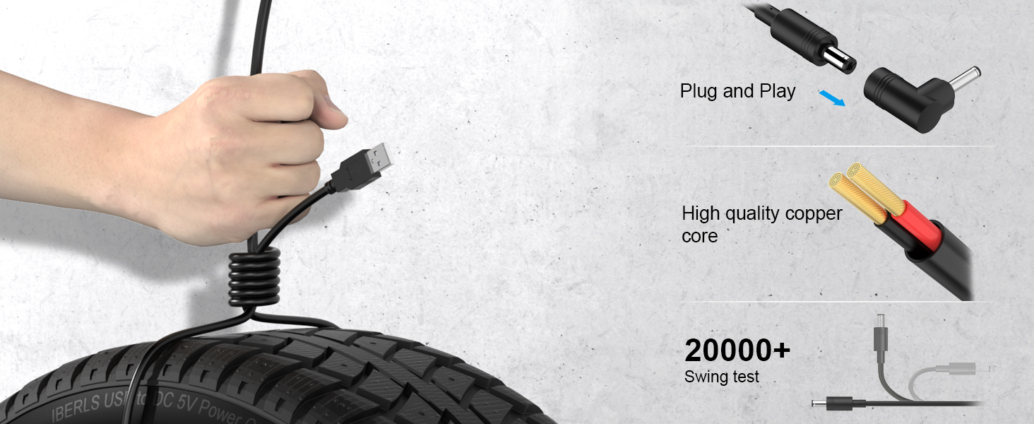 plug and play, high quality copper core, 20000+ swing test