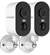 Waggle Pack of 2 4G LTE Security Camera for RV, No Wi-Fi Needed, 2K HD, 300° Pan, 9000mAh Battery...