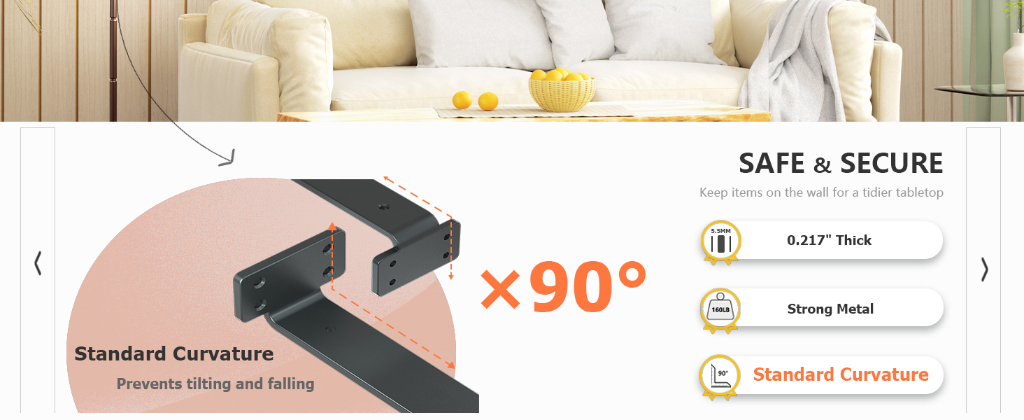 black brackets for floating shelves