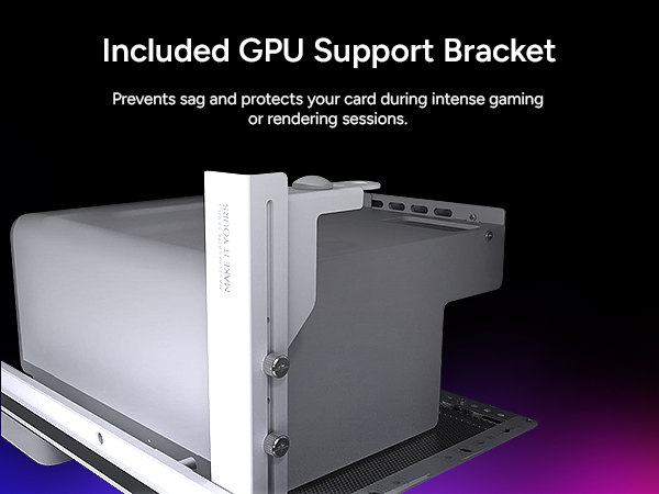 MasterFrame 500 Mesh Silver-GPU Support Bracket