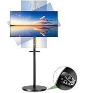 UPGRAVITY Rolling TV Stand for 13 to 49 Inch Screens, Portable TV Stand on Wheels with Rotating, ...