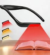 Finezeal 630nm Red Neck Reading Light - Rechargeable Portable LED Book Lamp for Bedside Reading, ...