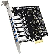 GLOTRENDS U6A2C 6 Port USB-A + 2 Port USB-C 3.0 5Gbps PCI-Express USB Adapter Card, Compatible wi...