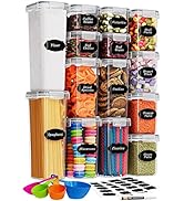 Chef's Path Kitchen Storage Box – Set of 14 Airtight Food Containers – Kitchen and Pantry Organis...
