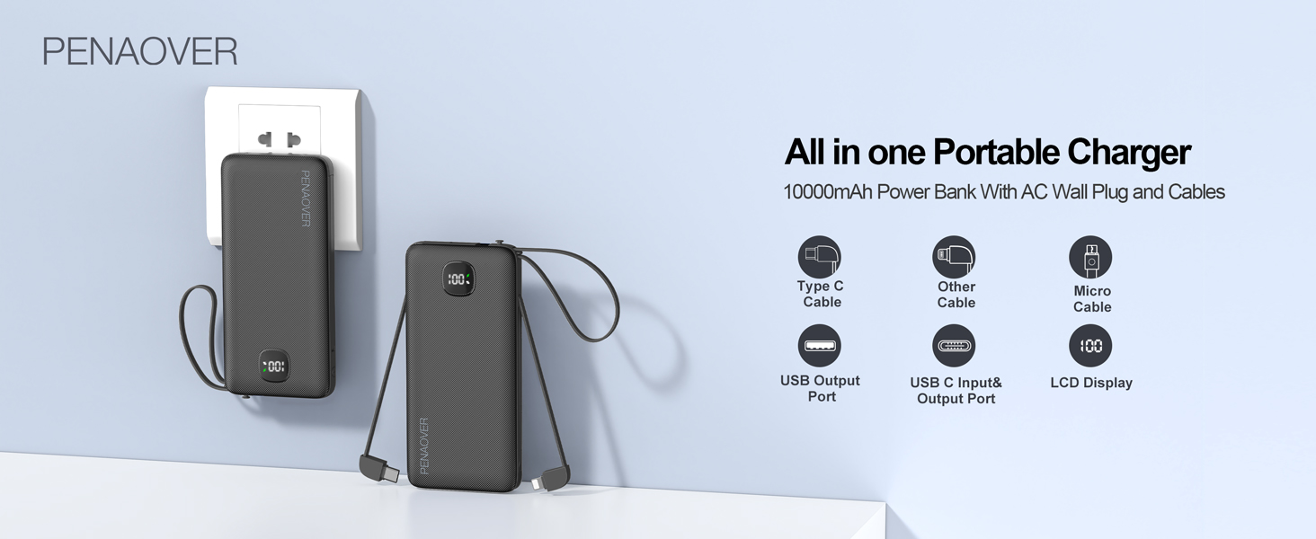 10000mAh portable charger