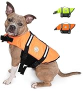 Ruffify Dog Life Jacket, High-Performance Swimming Safety Vest for Dogs, Buoyant, Adjustable, Ref...