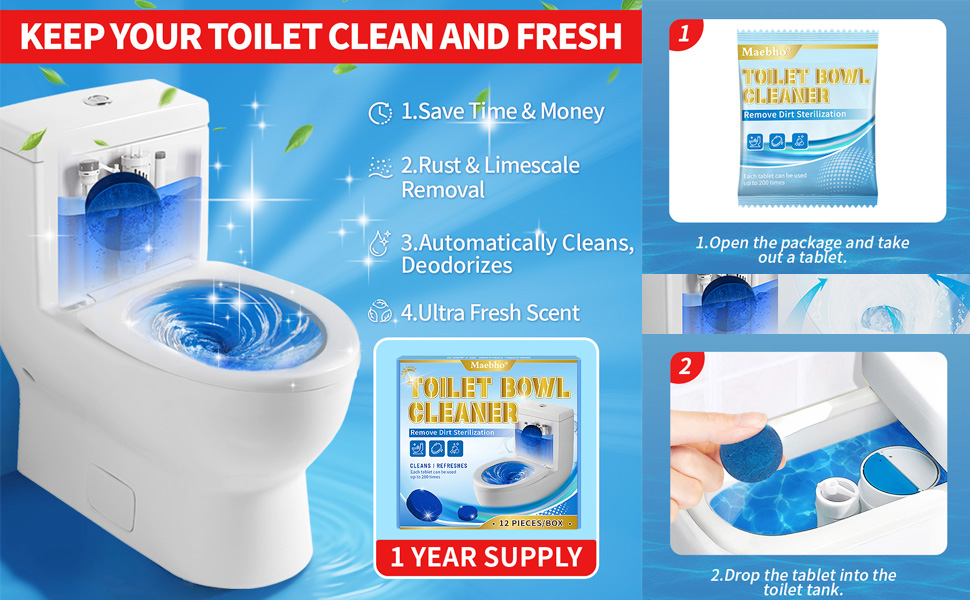 KEEP YOUR TOILET CLEAN AND FRESH