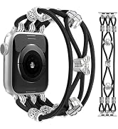 JR.DM Beaded Bracelet Women Compatible with Apple Watch Bands 40mm 45mm 44mm 41mm 38mm 42mm 46mm ...
