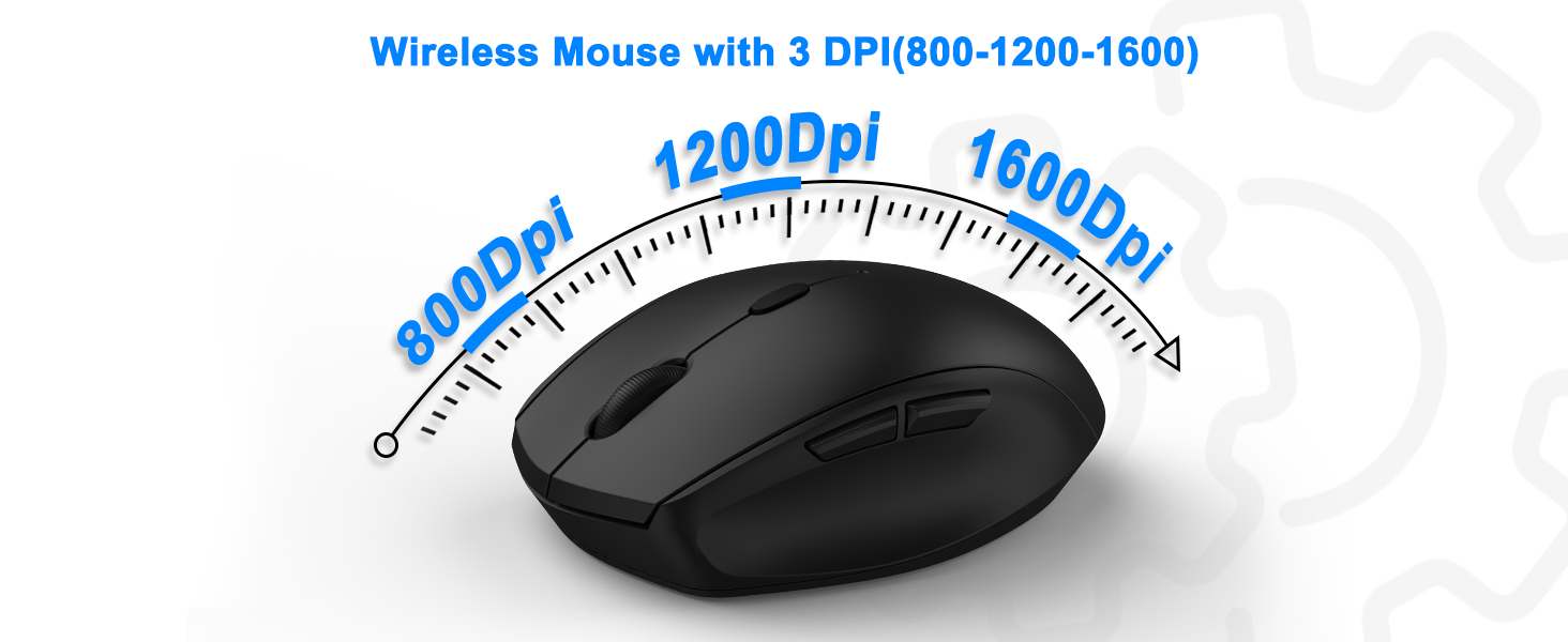 3 Level DPI wireless mouse