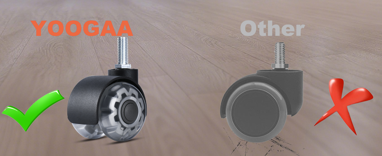 YOOGAA Office Chair Caster Protect floor