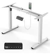 Xyndyx Standing Desk Frame, Electric Stand up Desk Frame Height Adjustable Table Legs Sit Stand D...