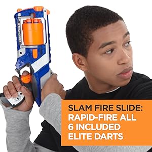 Strongarm Nerf N-Strike Elite Toy Blaster with Rotating Barrel, Slam Fire