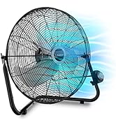 Lasko High Velocity Wall Mount Fan with Pivoting Head, 3 Speeds, Ideal for Home, Garage, Attic, W...
