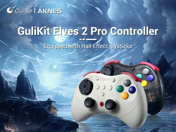 GuliKit Elves 2 Pro Controller for Switch/Switch 2,Windows, iOS, Android, Hall Effect Joysticks