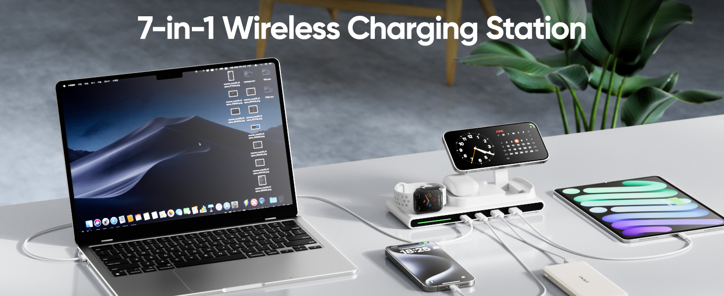 7-in-1 Wireless Charging Station for Apple Multiple Devices