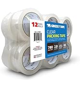 Grizzly Power Clear Packing Tape Refill Rolls for Shipping, Moving, Packaging - True 2 Inch x 65 ...