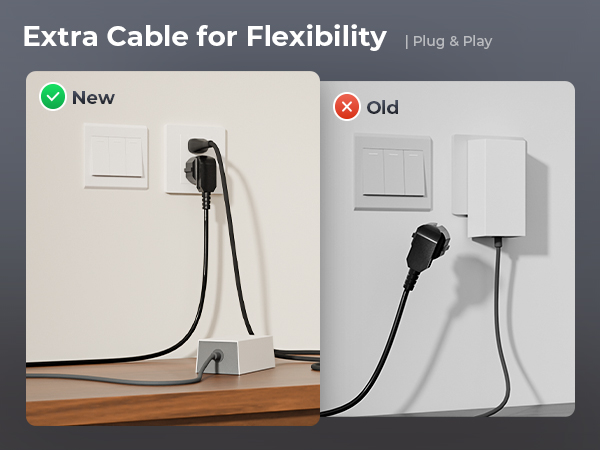Extra Cable for Flexibility