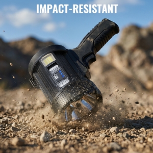 Rechargeable Spotlight Super Bright Handheld Spot Light LED Flashlight High Lumens Powered