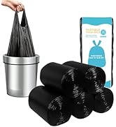 MakMeFre 5Rolls 4Gallon Portable Trash Bags,Thicken Small Garbage Bags for Office,Bedroom,Kitchen...