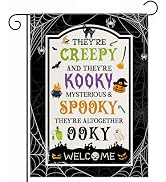 OHOME Halloween Decorations - Pumpkin Welcome Garden Flag | Halloween Party Decorations for Outdo...