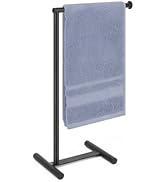 Livabber L-Shape Hand Towel Holder Stand, Metal Hand Towel Rack Modern Countertop Hand Towel Ring...