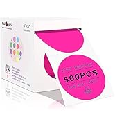 PARLAIM 3 Inch Round Thermal Labels,Circle Sticker Labels for Thermal Printer,Self-Adhesive 500 p...