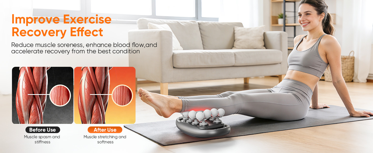 16 Head Massage Gun Deep Tissue Quiet Muscle Massage Gun for Back