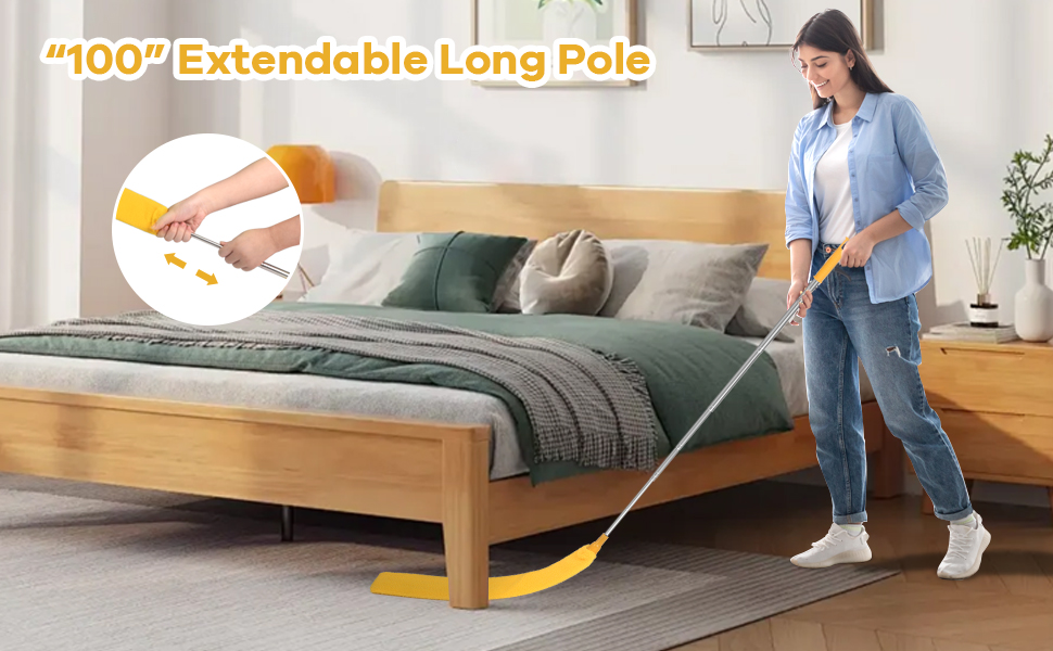 Retractable Gap Dust Cleaner Brush with Long Handle