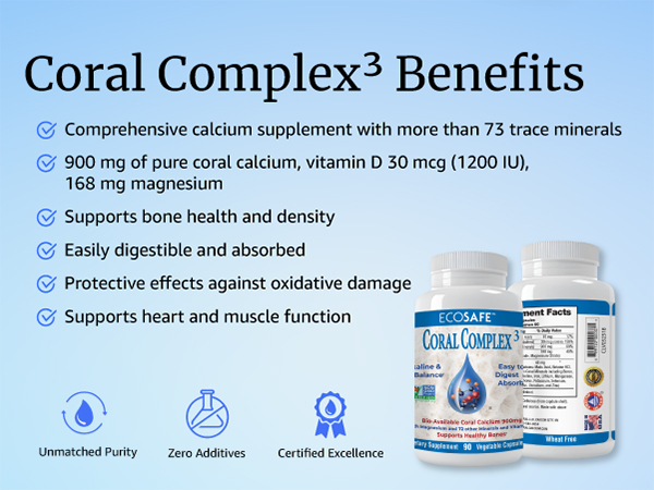 coral calcium supplement vitamin d magnesium supports bone health men women 