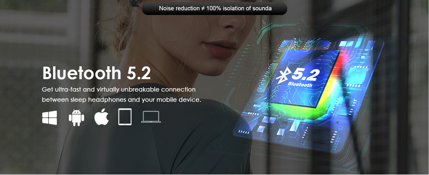 Sleep Headphones Bluetooth Headband