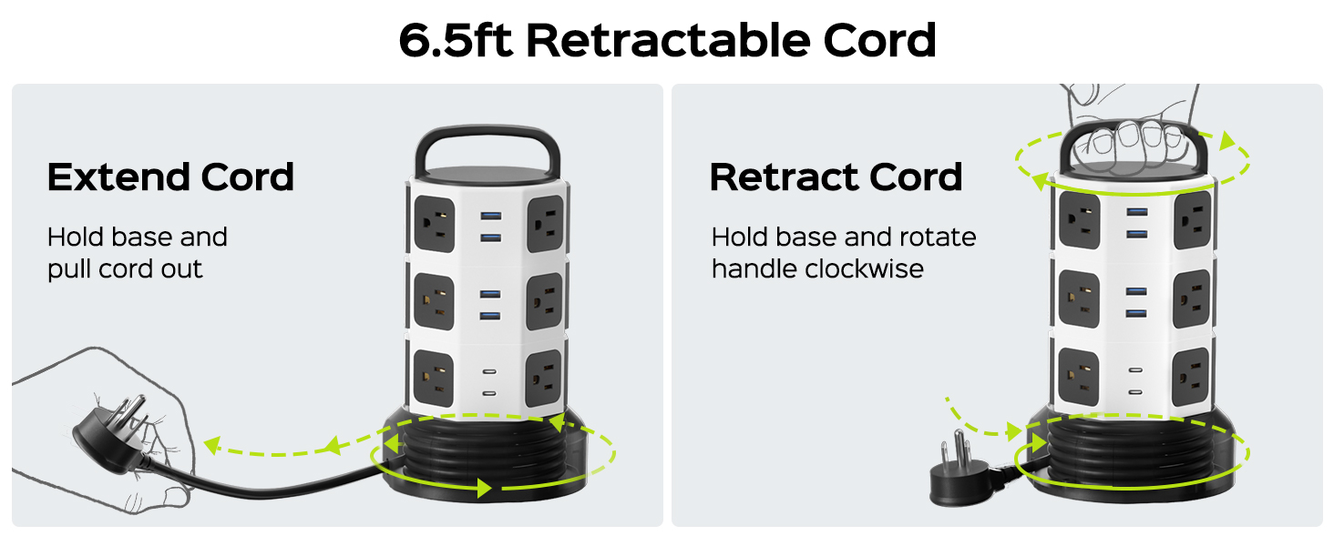 extension cord with multiple outlets