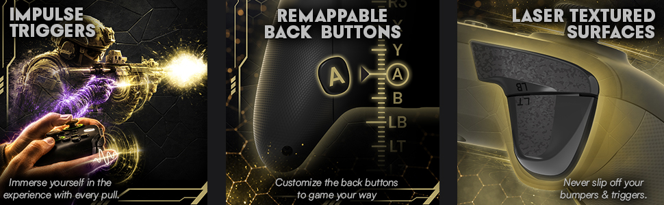 Drakong Challenger controller with programmable back buttons.