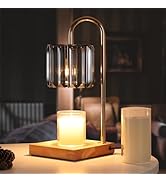 QENLAI Candle Warmer Lamp for Jar Candles, Electric Candle Warmer with 2 Bulbs, 2/4/8h Timer &amp; 7 ...