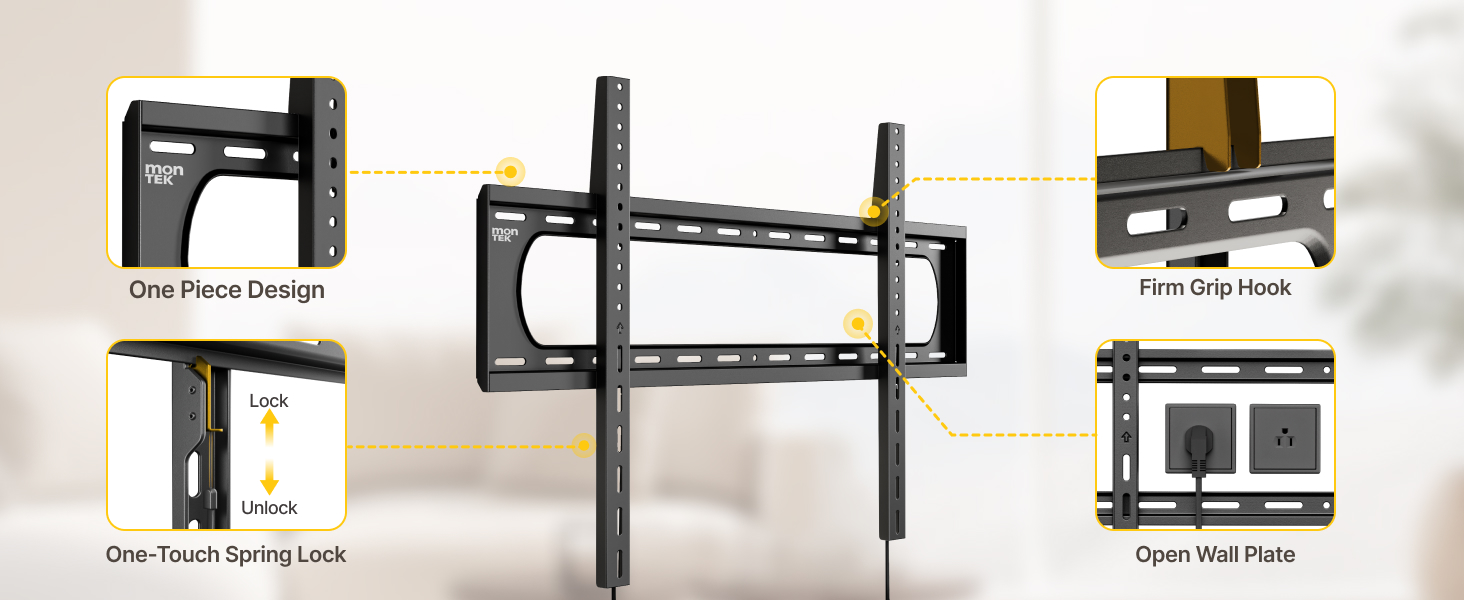 fixed wall mount tv bracket