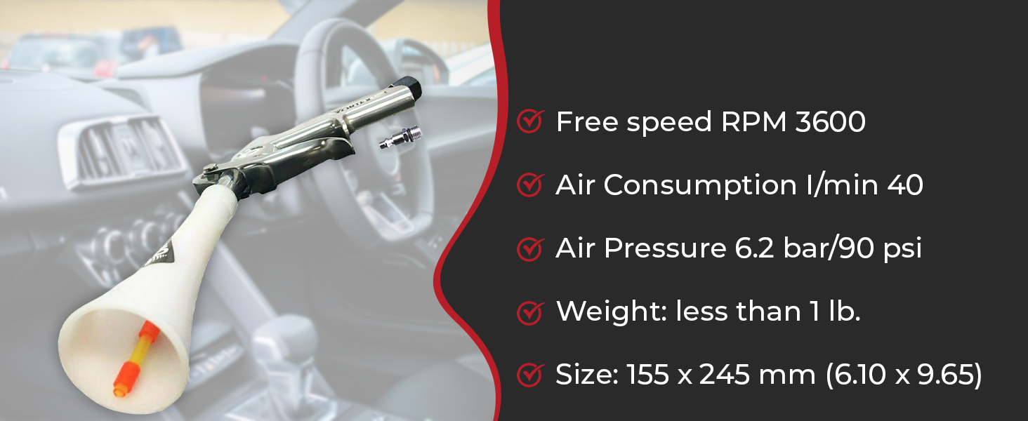 HI-TECH Vortex Cleaning Gun - Quickly Blasts Dirt and Dust from Surface