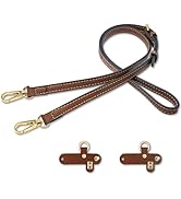 URDIKKG Leather Shoulder Strap Kit, Punch-Free and Anti-Slip Leather Buckle Compatible with Longc...