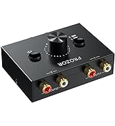 PROZOR RCA Stereo Audio Switch 2 in 1 Out R/L Stereo Audio Switch 1 in 2 Out Stereo Audio Splitte...