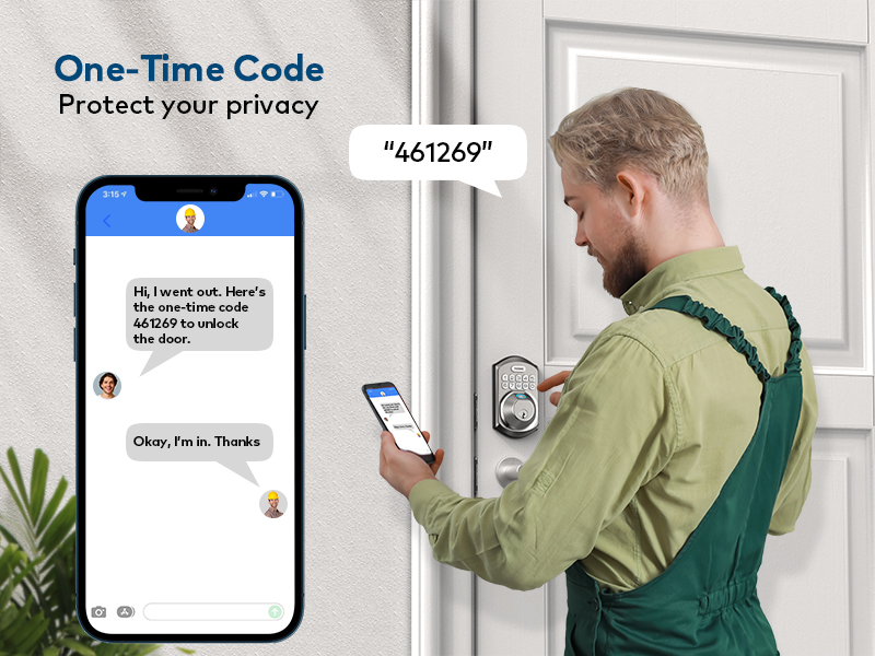 One-time passcode allows temporary access and is automatically deleted after a single use