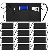 Syntus 12 Pack Server Apron with 3 Pockets, Waterdrop Resistant Waitress Waiter Waist Apron, 11.5...